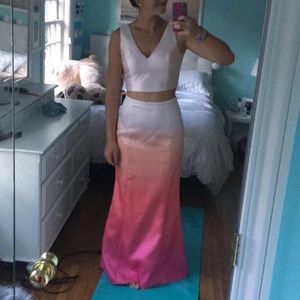 Two piece formal dress